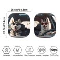 thumbnail image 3 of Yuyamidu Husky Car Window Sunshades for Front Window Universal Windshield Visor for Truck Auto SUV 2 Piece Automobile Sun Shade Accessories Blocks Sun Glare UV and Heat, 3 of 5
