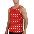 thumbnail image 2 of Haiem White and Green Polka Dot Men Workout Tank Top Gym Bodybuilding Sleeveless Muscle T Shirts Athletic Tank Breathable Workout Shirt-4X-Large, 2 of 9