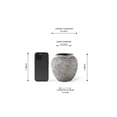 thumbnail image 6 of Serene Spaces Living 7" Gray Stone-Textured Ceramic Vase, 6 of 7
