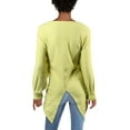 thumbnail image 2 of Urban Outfitters Women's Amelia Cotton Waffle Knit Thermal Top Yellow Size Small, 2 of 2
