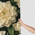 thumbnail image 3 of JEUXUS Camellia Flower Durable and Washable Shower Curtain Multiple Sizes White, 3 of 7