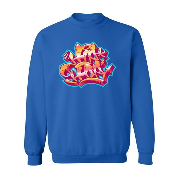 Hip-hop Graffiti Style. Sweatshirt Men -Image by Shutterstock, Male 3X-Large