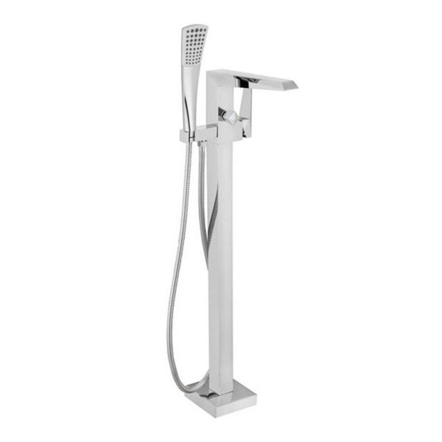 Streamline H-100-TFMSHCH Freestanding Polished Chrome Bathtub