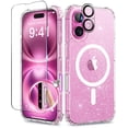 thumbnail image 1 of Funda magnética BERFY para iPhone 16 de 6.1 pulgadas con protector de pantalla, 1 of 9
