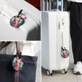thumbnail image 6 of Alpaca 2Pcs PU Leather Round Luggage Tags with Privacy Cover and Name ID Tag for Suitcase, Handbags, Backpacks, School Bags, 6 of 6