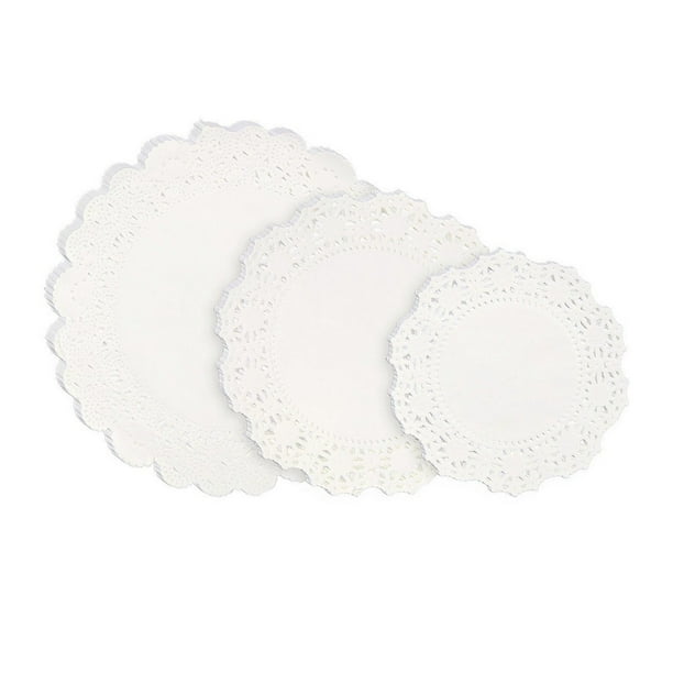 Lace Doilies Paper 150Piece Round Decorative Paper Placemats Bulk for Cake, Desert, Wedding