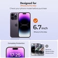 thumbnail image 2 of Protector de pantalla UnbreakCable para iPhone 14 Pro Max 6.7", 2 of 9
