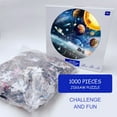 thumbnail image 6 of Cerem 1000 Pieces Jigsaw Puzzle - Round Art Puzzle for Wall Decor - Difficult and Challenge Game - Large 27 Inch - Planets and Space, 6 of 7