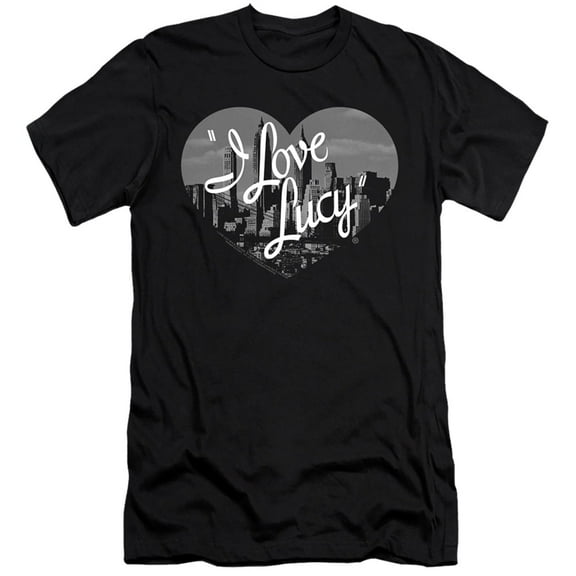 I Love Lucy Nostalgic City HBO S/S Adult 30/1 T-Shirt Black