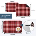 thumbnail image 5 of Red Buffalo Plaid Dish Drying Mats for Kitchen Counter, Rustic Farmhouse Absorbent Coffee Bar Mat with Non-slip Rubber Backed Quick Drying Dish Rack Pad 16"x24", 5 of 9
