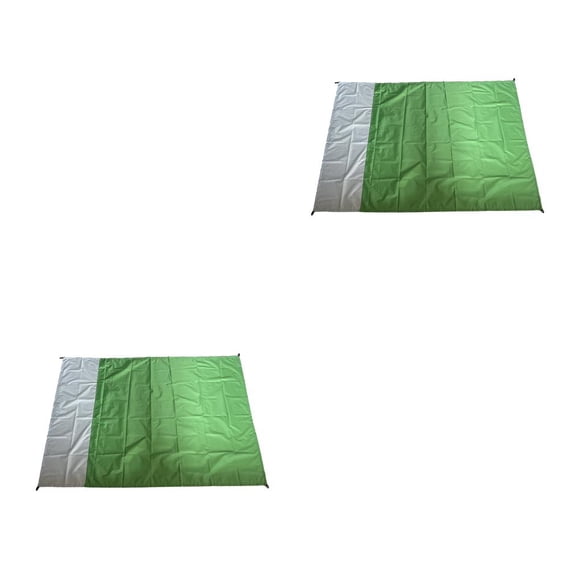 Alfombra de Picnic Soidarity impermeable a prueba de arena 140 x 200 cm azul oscuro y gris