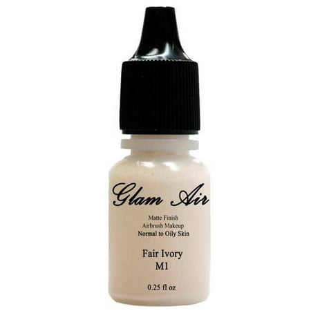 Glam Air Airbrush M1 Fair Ivory Matte Foundation Water-based Makeup (999) (Ideal for normal to oily skin) (0.25