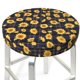 thumbnail image 3 of Balery Royal Blue Plaid Sunflower Fundas de asiento para taburete de bar redondo de tela de terciopelo ajustables que protegen de arañazos y manchas para sillas de 14 a 17 pulgadas.-13 inch, 3 of 7