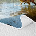 thumbnail image 5 of Homewish Vintage Dinosaur Quilt Full,Jungle Wildlife Full Bedspread Sets,Green,3pcs, 5 of 7