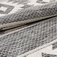 thumbnail image 5 of Well Woven Povie Grey Southwestern Flatweave Diamond Medallion Pattern Area Rug, 5 of 6