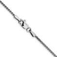 thumbnail image 3 of Auriga Fine Jewelry 10K White Gold 1.25 mm Spiga Chain Necklace for Women 20", 3 of 6