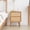 21.26" Natural Nightstand, variant on 41.4"H Modern Smart Nightstand with Night Light & Charging Station,Night Stand with Bookshelf,Lockable Bedside Cabinet Tables with 2 Storage Drawers for Bedroom Home Office,Black