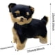 thumbnail image 3 of Peluche de Yorkshire Terrier realista | Perro de peluche realista para niños | Regalo educativo sensorial | Yorkie negro de 23 cm, 3 of 5