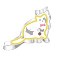 thumbnail image 1 of Molde de acero inoxidable para galletas, molde para cortar con forma de ratón y gatito de dibujos animados, herramienta para hornear masa de pan al vapor, 1 of 6