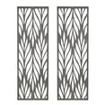 thumbnail image 3 of Grey Laser Cut Wood 2-piece Panel Wall Decor Set, 3 of 8