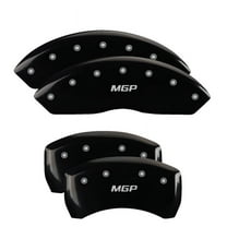Set of 4: Black finish, Silver MGP