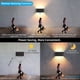 thumbnail image 3 of Aplique de pared para interior y exterior con sensor de movimiento, moderno aplique de pared LED de 24 W, iluminación de pared impermeable IP65 3000 K blanco cálido, apliques de pared con, 3 of 5