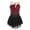 Burgundy, variant on Haitryli Kids Girls Sleeveless Ballet Gymnastics Leotard Glitter Rhinestone Skating Dress Dance Costume White 10