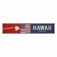 thumbnail image 2 of MKHERT Hawaii Aloha State Rusty Metal Sign with American Flag Table Runner Home Decor for Wedding Banquet Decoration 16x72 Inch, 2 of 2