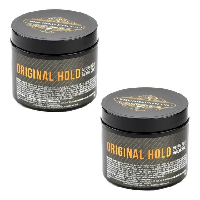 Kit X2 Pomada Cabello The Shaving Co Original Fijación Media amarillo 1