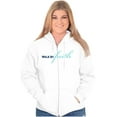 thumbnail image 3 of Religious Christian Walk By Faith Zip Up Hoodie Men's Women's Brisco Brands S, 3 of 5