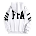 thumbnail image 6 of SonxaHe Big Girl's Hooded Sweatshirt Long Sleeve Letter Print Hoodie Kids Comfy Loose Streetwear Shirt White,Sized 9-10, 6 of 6