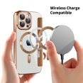 thumbnail image 3 of Ancove for iPhone 13 Wallet Case with Card Holder,Magnetic Mag Safe RFID Blocking PU Leather Clear Back Full Body Protective Case Cover for iPhone 13,Brown, 3 of 7
