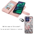 thumbnail image 3 of Takfox Moto G Stylus 5G 2025 Case, for Motorola Moto G Stylus 5G 2025 Wallet Case, PU Leather w Credit Card Holder Flip Cover [9 Card Slots][Kickstand] Magnetic Detachable Hard Case & Strap -Marble, 3 of 7