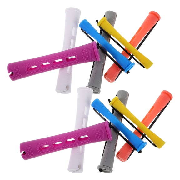 Milisten 60Pcs PP Wave Hair Curlers Multi-Color Comfortable Grip Professional Hair Styling Tools