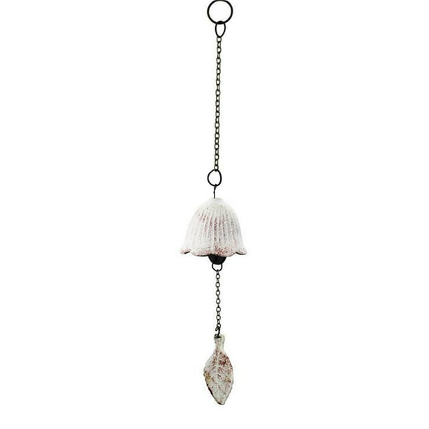 Carillón de viento japonés retro de hierro | Decoración colgante de metal para jardín y patio | Uso en interiores y exteriores