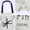 thumbnail image 4 of Delantal impermeable de cocina unisex TUNC con bolsillos negro una pieza, 4 of 5