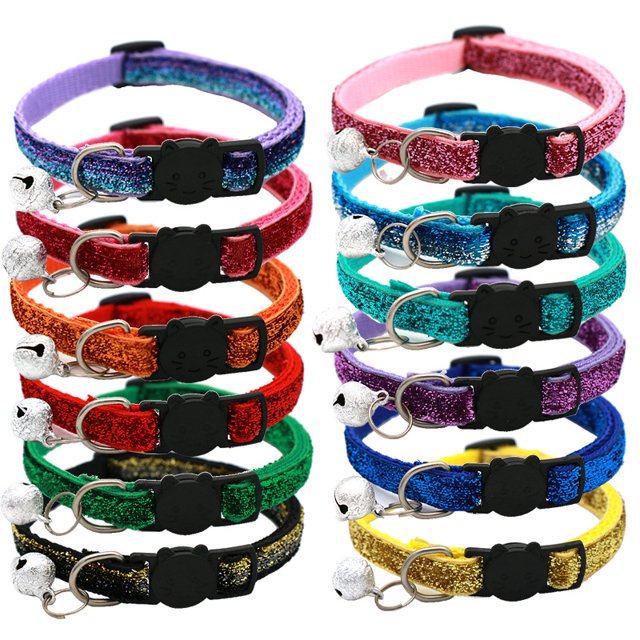 Juego de 12 collares TUNC para gatos longitud Ajustable de 19 a 32 cm collar para gatitos