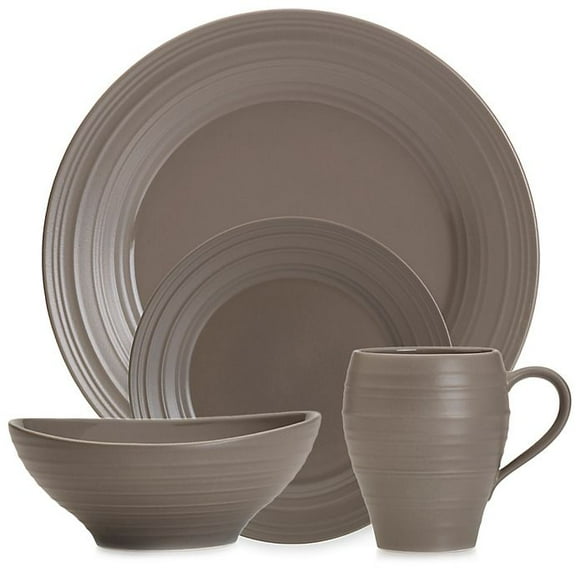 Mikasa Swirl 4-Piece Place Setting in Mocha