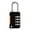 Black, variant on 4 Digit Code Combination Padlock Small Travel Luggage for Case Lock Keyless Shackle Lock for Backpack Gym School Locker
