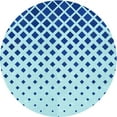 thumbnail image 1 of Ahgly Company Tapis d'Intérieur Lavable en Machine Carré Bleu Transitionnel, 3 Pieds Carré, 1 of 7