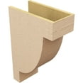 thumbnail image 5 of 9"W x 18"D x 27"H Classic Alpine Rough Cedar Woodgrain TimberThane Corbel, Primed Tan, 5 of 6