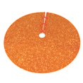 thumbnail image 3 of Kll 30" Christmas Tree Skirt Orange Glitter Xmas Tree Skirts Mat For New Year Xmas Holiday Party Indoor Outdoor Home Decoration, 3 of 9