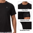 thumbnail image 3 of Satankud Mens Sun Protection UPF 50+ Moisture Wicking Short Sleeve Shirts Workout Rash Guard Swim Shirts Running Athletic Gym Surf Hiking Black-M, 3 of 11
