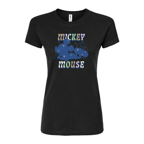 Disney - Starry Mickey Mouse - Juniors Fitted Graphic T-Shirt