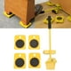 thumbnail image 1 of Juego de Transporte de Muebles, Amarillo, Fácil Elevador de Muebles, Placa Móvil, Herramientas Móviles Para Mover Objetos Pesados Que Llevan 150 Kg(Amarillo) Ecomeon no, 1 of 4