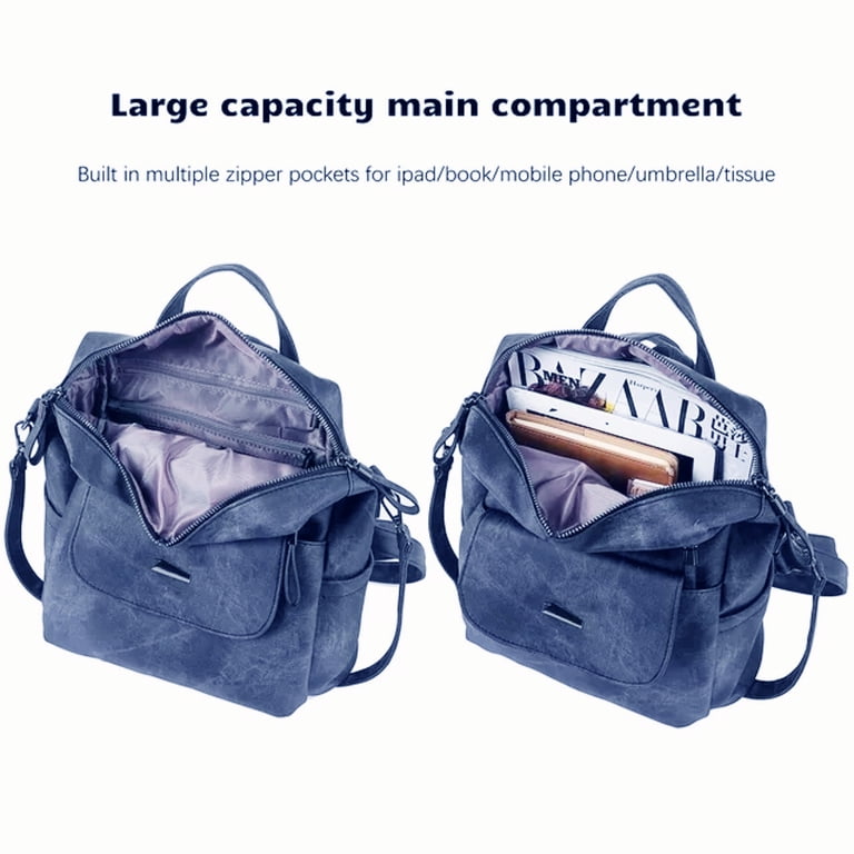 9363 Backpack Purse Pu Leather Travel Backpack Fashion Designer Shoulder Women Backpack PU Leather Designer Travel Backpack , Fashion  main image 4