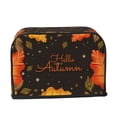 thumbnail image 6 of Toaster Covers 2 Slice, Autumn Leaves Festive Greeting Waterproof Bread Machine Cover Fits for Standard 2 Slice Toasters, Home Decor Toaster Protection with Hanging Rope, 6 of 7