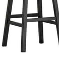 thumbnail image 5 of Swivel Barstool with Faux Leather and Countered Back, Set of 2, Black, 5 of 5