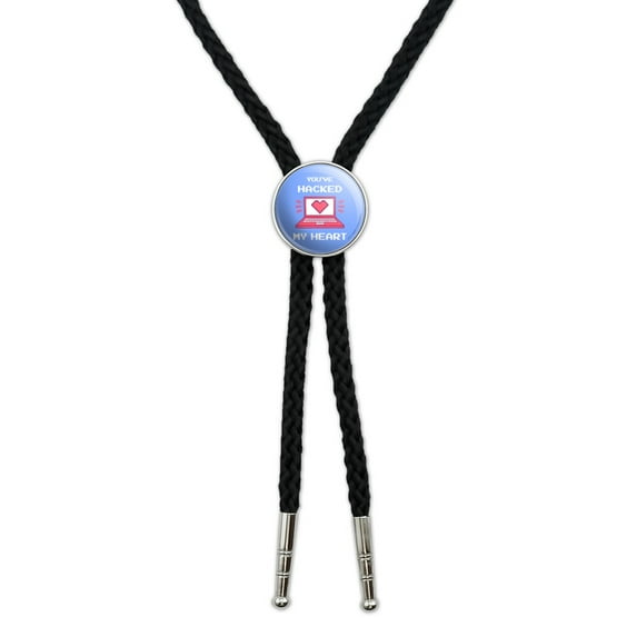 You've Hacked My Heart Love Funny Humor Western Southwest Cowboy Necktie Bow Bolo Tie