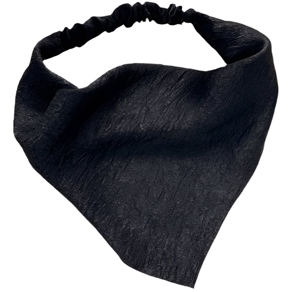 FLORNIX Bandanas for Women,Cute Style Black Bandana,Sweet Style Polyester Bandana,Black